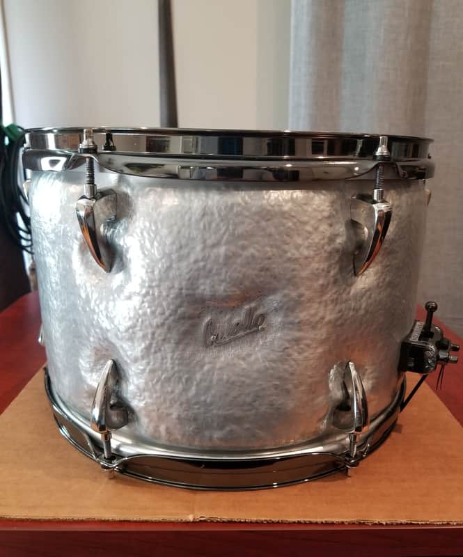 Oriollo Phantom Seamless Hammered Aluminum Snare Drum - 13x9 image 1