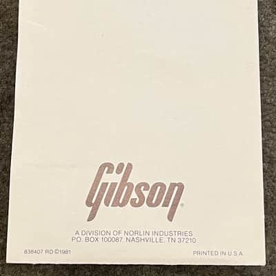 Gibson Solid Body Series Brochure 1980’s image 5