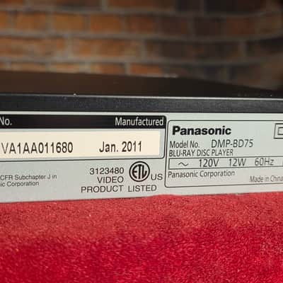 Panasonic DMP-BD75 Blu-Ray CD Player image 11