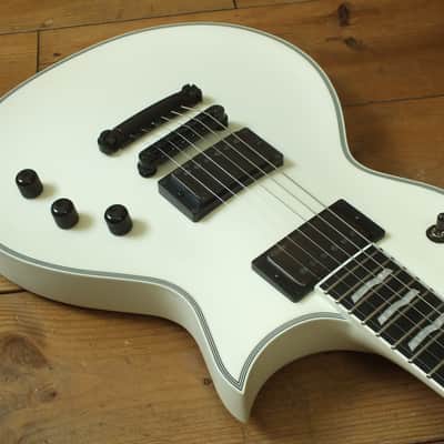 ESP E-II Eclipse Snow White Satin Neckthrough 2020 image 14