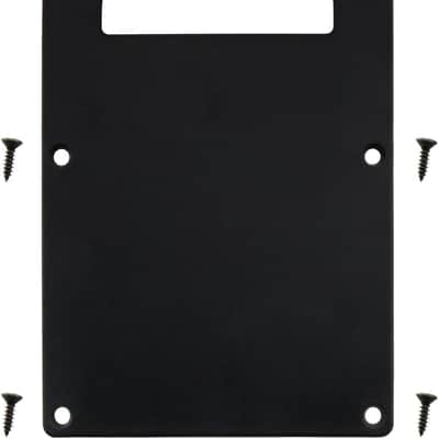 Guitar Backplate 1Set Black Electric Guitar Back Plate, Electric Guitar Neck Plate, Cavity Tremolo Cover Pick Guard with 6PCS Screws for Electric Guitar image 1