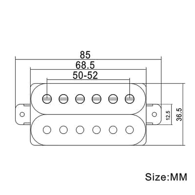 Alnico 8 Guitar Neck and Bridge Humbucker Pickup Set image 5