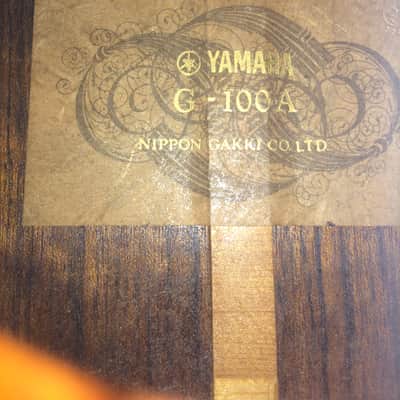 Yamaha G 100 A Classical Guitar 70's Natural Nippon Gakki image 5