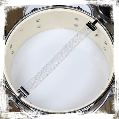 Griffin Snare Drum - Oak Wood PVC on Poplar Wood Shell 14" x 5 - 5" Percussion Musical Instrument with Drummers Key for Students & Professionals 8 Tuning Lugs & Snare Strainer image 8