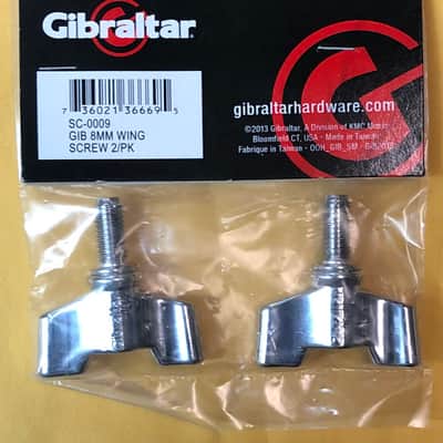 Gibraltar SC-0009 8mm Cymbal Stand Wing Screw (2 Pack) 2010s - Chrome image 2