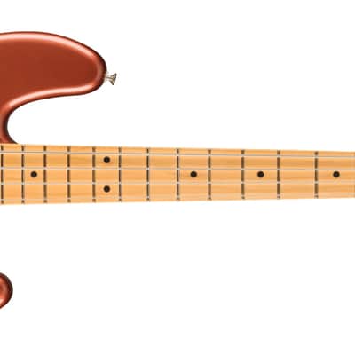 Fender Player Plus Jazz Bass with Maple Fretboard 2021 - Present - Aged Candy Apple Red image 1