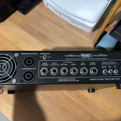 Mesa Boogie Subway D-800 Plus 800-Watt Bass Amp Head 2025 - Mint! image 3