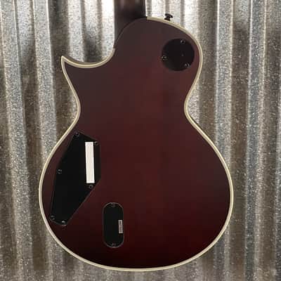 ESP LTD EC-1000T CMT Flame Top Tobacco Sunburst Satin Guitar #0156 Used image 8