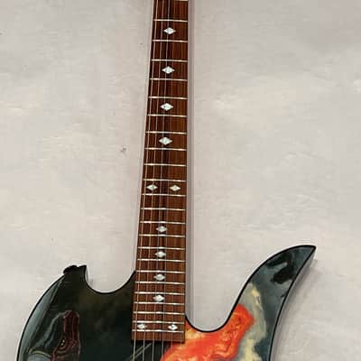 Immagine B.C. Rich Mockingbird Body Art Collection Fire Breather 2003 Electric Guitar  Fire Breather - 4