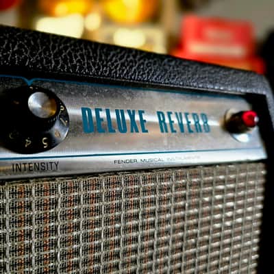 1974 Fender Silverface Deluxe Reverb Tube Combo Amp image 12