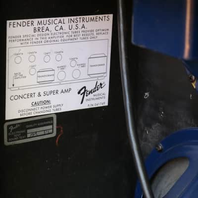 Fender Super Amp 2-Channel 60-Watt 4x10" Guitar Combo 1993 - 1995 - Black image 9