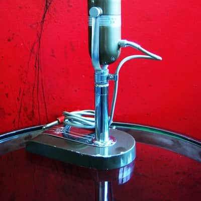 Vintage 1960's Aiwa DM-17 dynamic omni-directional microphone High Z w cable & stand Lafayette Calrad Olson image 7
