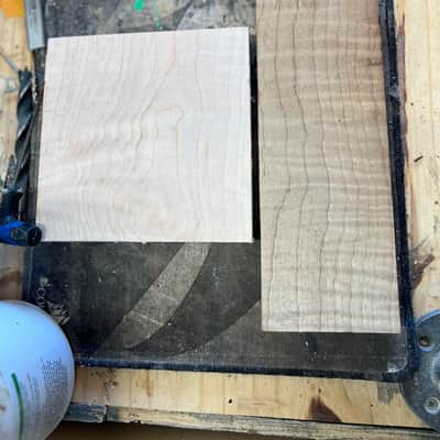 Madlad Instruments 3A Figured Torrified Roasted Flame Maple Guitar Neck Blank 2026 - Unfinished image 5