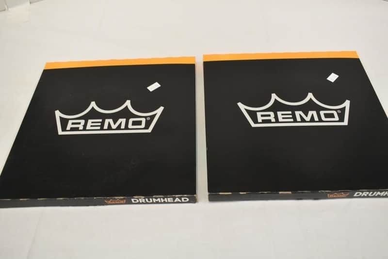 Set of 2 Remo Pinstripe Clear Drumheads 8" image 1
