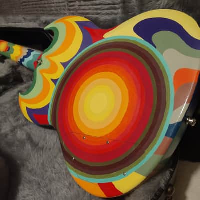 2024 Epiphone Gibson SG '61 "FOOL" Psychedelic Cream Eric Clapton/Todd Rundgren Custom Paintjob w/Case image 12