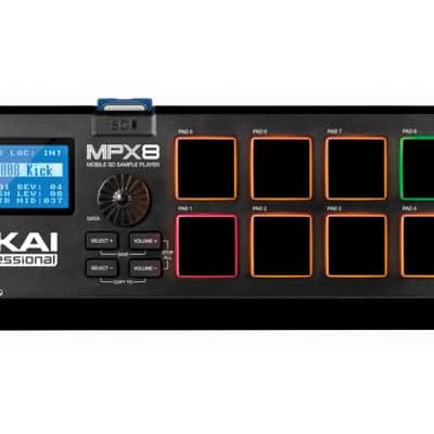 Akai MPX8 SD Sample Pad Controller 8-Pad Portable Sampler image 2