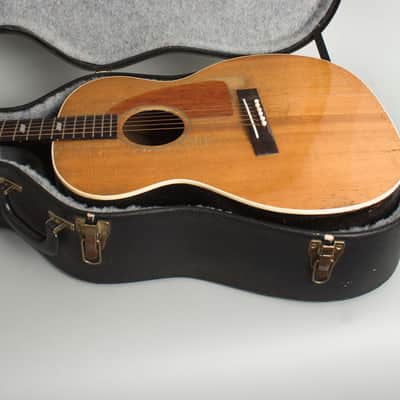 Epiphone FT-79 Flat Top Acoustic Guitar, ser. #58570, black tolex hard shell case. image 12