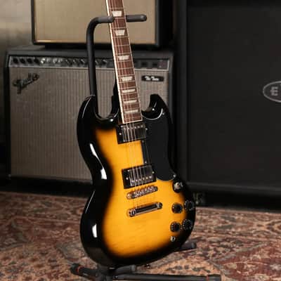 Epiphone SG Tribute Plus Electric Guitar - Vintage Sunburst image 12