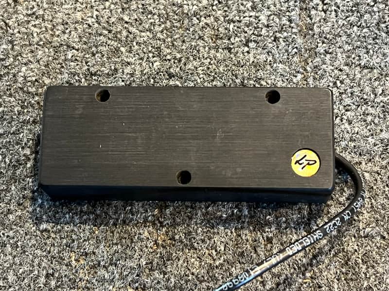 Lane Poor M4.0 Soap Bar Bass Pickup Set 1990’s - Black Original Lane Poor 4 String Bass Pickups image 1