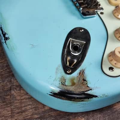 MyDream Partcaster Custom Built - Sonic Blue over Sunburst John Mayer image 6