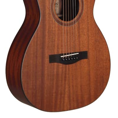 Teton STP103ENT 103 Series Parlor Body Shape African Solid Mahogany Top Mahogany Neck 6-String Acoustic-Electric Guitar image 2