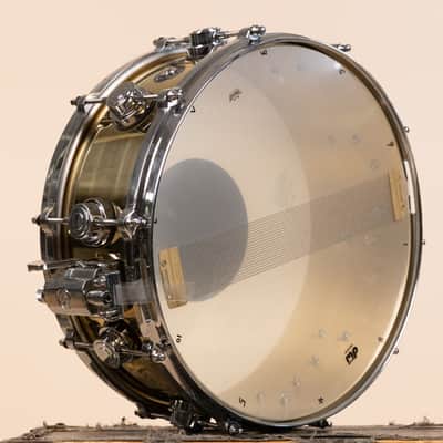 2000s DW Collector's Series 5.5x14 Bell Brass Snare Drum image 12
