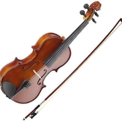 Stagg Model VN-1/4 - 1/4 Size Solid Maple Violin with case, bow and accessories image 2