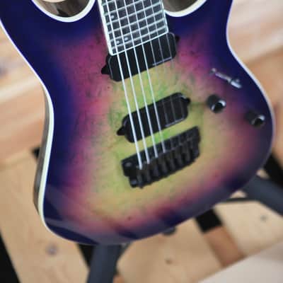 Ibanez Iron Label RGIX7F-DLB - Northern Lights Burst image 6