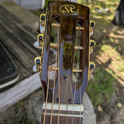 SX DJG-1 - Django style Gypsy Jazz guitar Natural image 5
