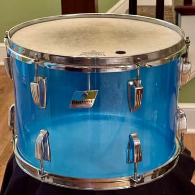 Ludwig Vistalite 14 x 10" Rack Tom Drum Blue Vintage Pre '76 image 1