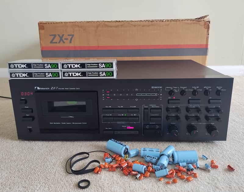 Nakamichi Zx-7 Cassette deck Serviced Recapped 90 day warranty