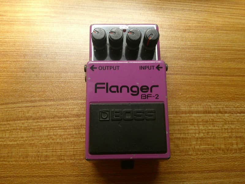 Boss BF-2 Flanger 1980-1984 (Black Label) Made In Japan | Reverb