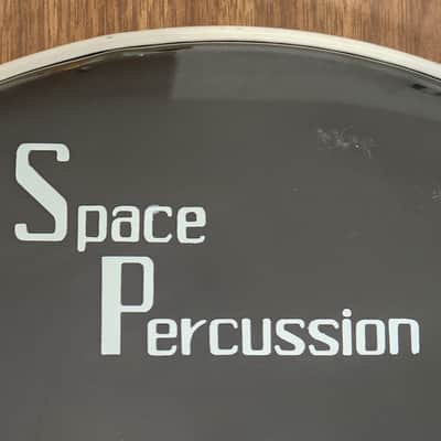 Space Percussion 12" Tom Drumhead Smooth Ebony Gloss Black 80s/90s image 2