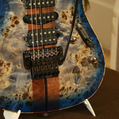 Ibanez S1070PBZ-CBB 2016 Cerulean Blue Burst prototype image 3
