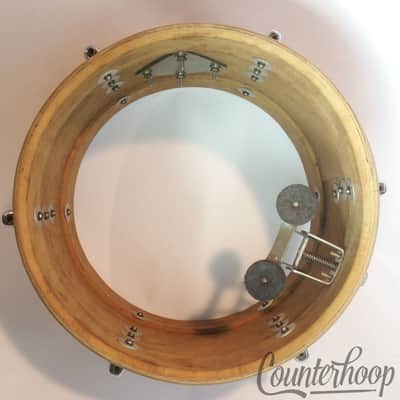 *Slingerland 13x9" Ride Tom Drum Vintage 50s 3Ply African Mahogany Gold Sparkle* image 8