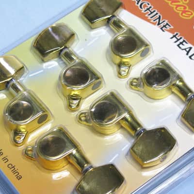 ALICE Machine heads SEALED Guitar tuners GEARS tuning KEYS - GOLD image 2