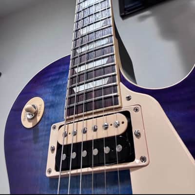 2021 Gibson Les Paul Traditional Pro V - Blueberry Burst image 7