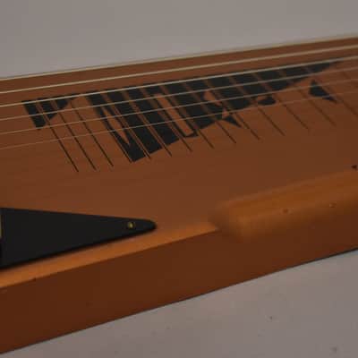 1966 Harmony H-1 "Shark Tooth" 6-String Lap Steel Copper image 4