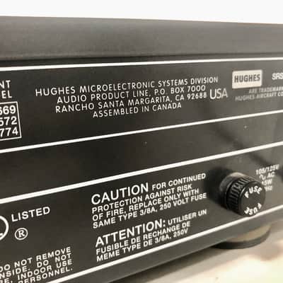 Hughes AK 100 Sound Retrieval System Spacial Enhancer mid 80's black image 9