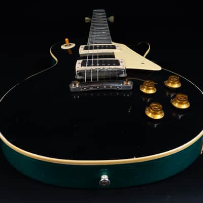 Gibson 1958 Les Paul Standard Murphy Lab Light Aged - Ebony Top / Metallic Sea Green Back! One Off image 13