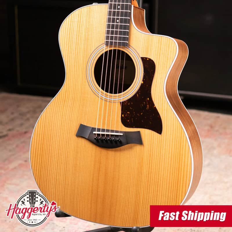 Taylor 214ce Grand Auditorium Acoustic/Electric Guitar with Gig Bag image 1