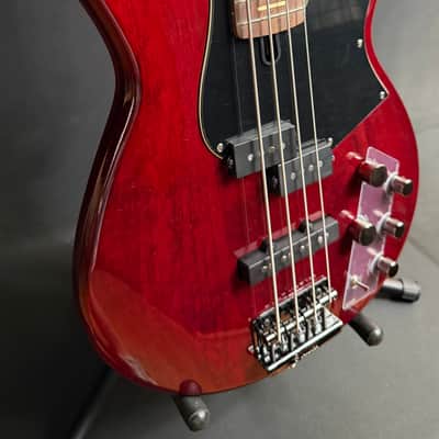Yamaha BB734A Broad Bass 4-String Bass Guitar Fired Red Finish w/ Gig Bag (069) image 5