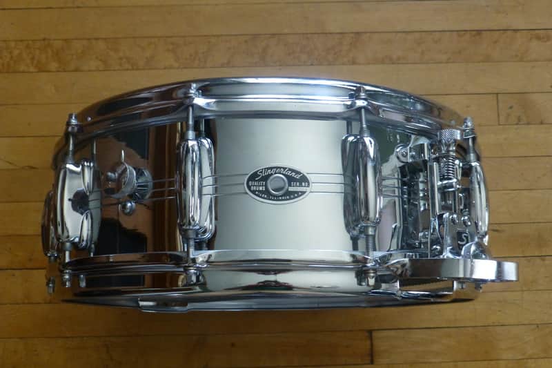Slingerland No. 120 Super Sound King 5x14" 10-Lug Chrome Over Brass Snare Drum 1967 - 1976 image 1