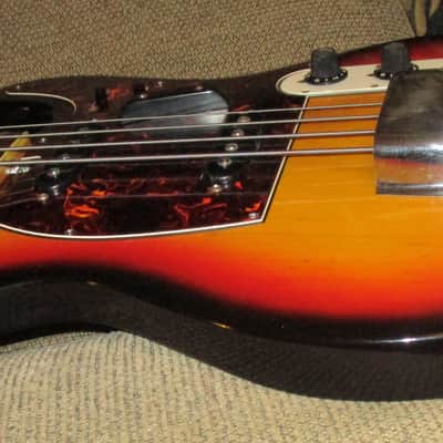 Vintage Nashville branded Hohner bass 1970s  with Tele GUITAR shaped body image 8