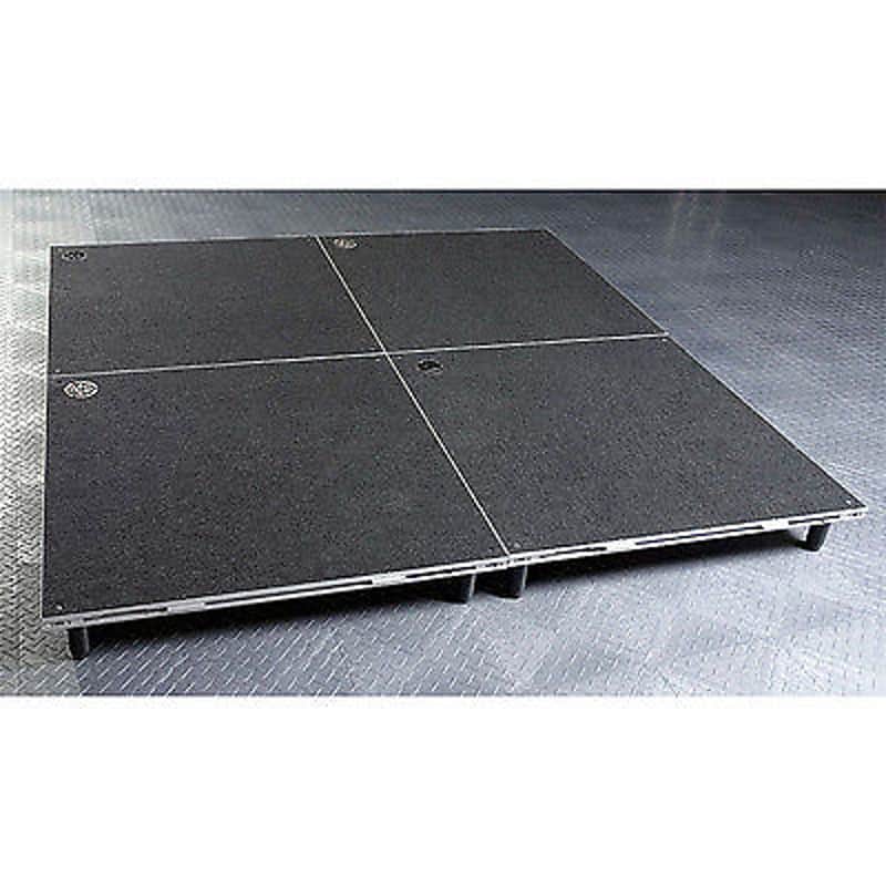 INTELLISTAGE ISDRUM6X6 36 SQ FT 6" High Drum Set Riser Platform w/ Screw in Legs image 1
