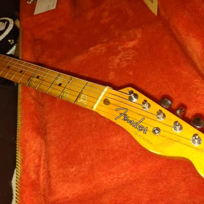 1997 Fender Telecaster '52 USA Reissue AVRI Telecaster w/ Waylon Jennings-Style Leather Cover- Tweed Case & COA! image 15