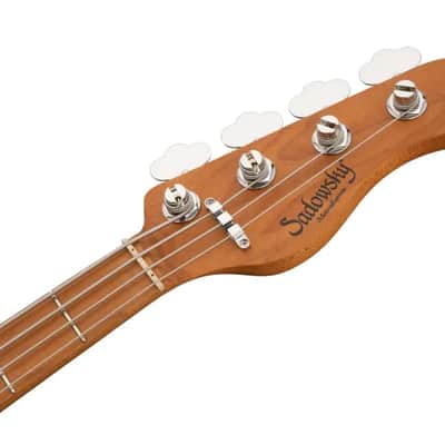 Sadowsky MetroExpress 21-Fret Vintage M Bass, Roasted Maple Fingerboard, 4-String - Solid Black High Polish image 7