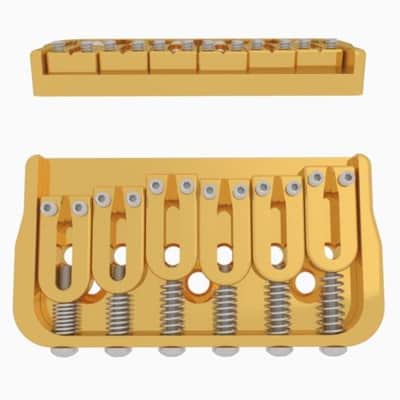 Hipshot 6 String Fixed Guitar Bridge image 2
