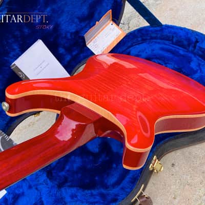 ♚PRISTINE♚2017 PRS McCarty Hollowbody II ♚ PIEZO ♚ BLOOD ORANGE 'AAA' FLAME ♚ 5.7 LBS ♚ +Artist Case ! image 17