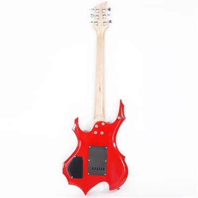 Glarry Flame Shaped Electric Guitar with 20W Electric Guitar Sound HSH Pickup Novice Guitar - Red image 3